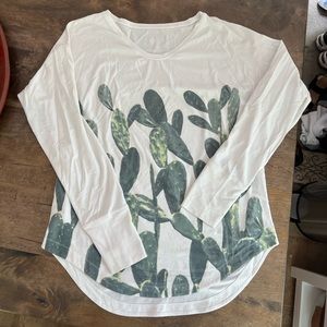 Lululemon prickly pear cactus long sleeve shirt